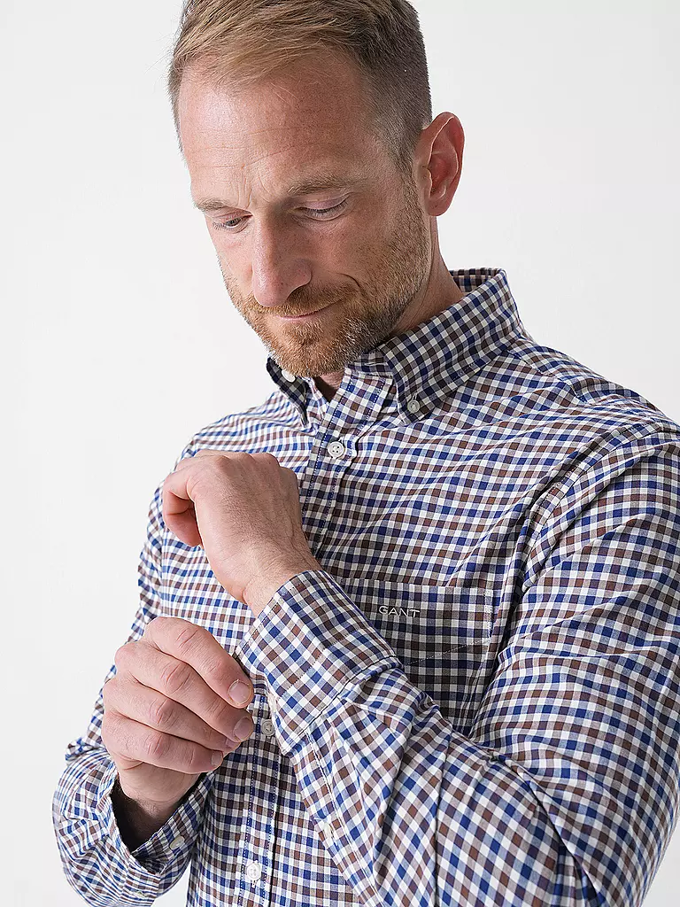 GANT | Hemd Regular Fit | dunkelgrün