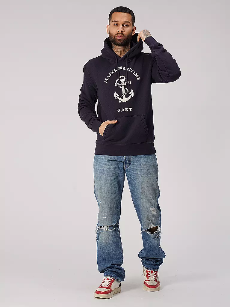 GANT | Kapuzensweater - Hoodie | dunkelblau