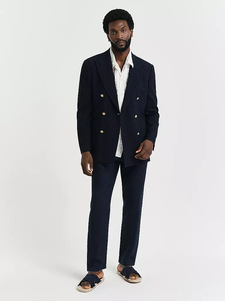 GANT | Leinenchino  | dunkelblau