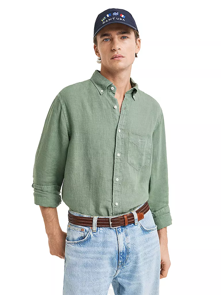 GANT | Leinenhemd Regular Fit | creme