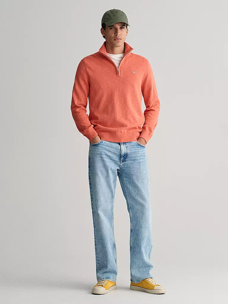 GANT | Troyer Pullover  | pink