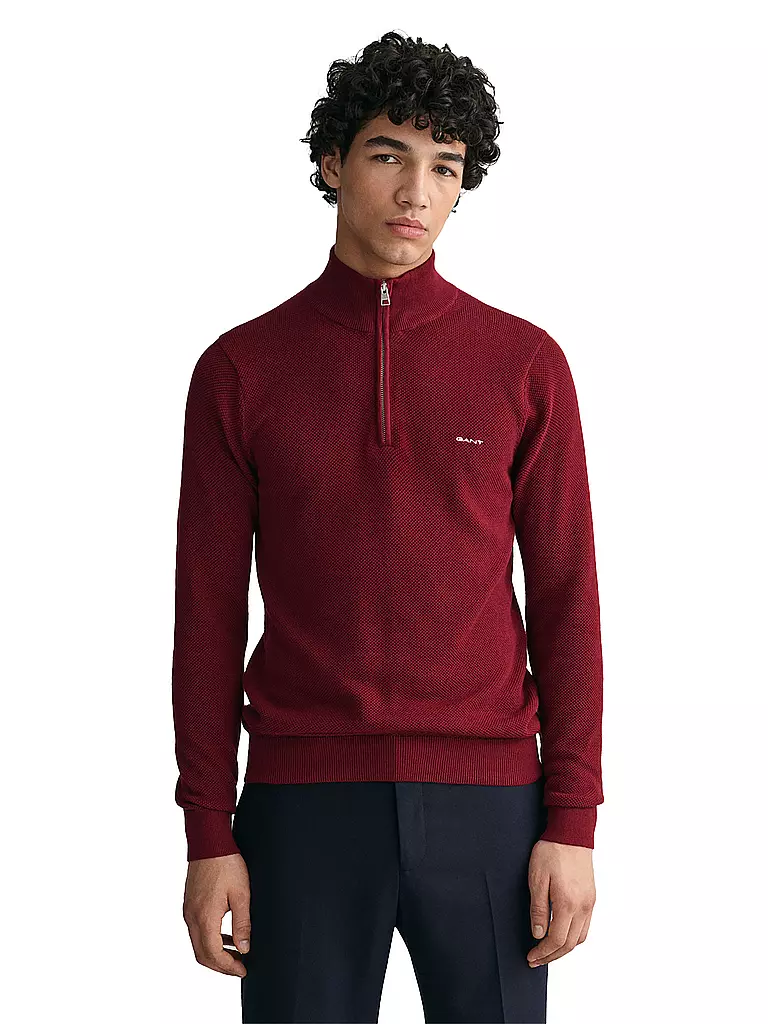 GANT | Troyer Pullover | dunkelrot