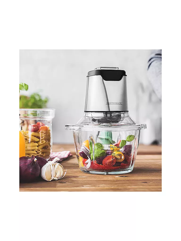 GASTROBACK | Design Mini Chopper Plus 40961 | silber