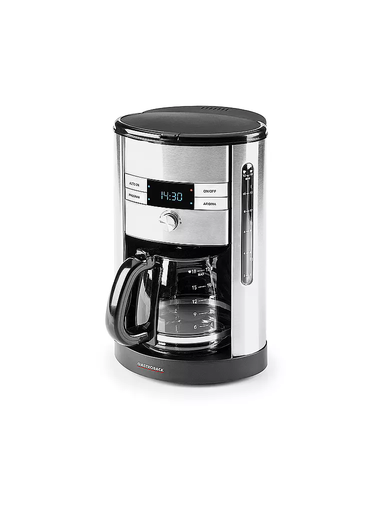 GASTROBACK | Kaffeemaschine Design Aroma Pro 12 Tassen 42704 | silber