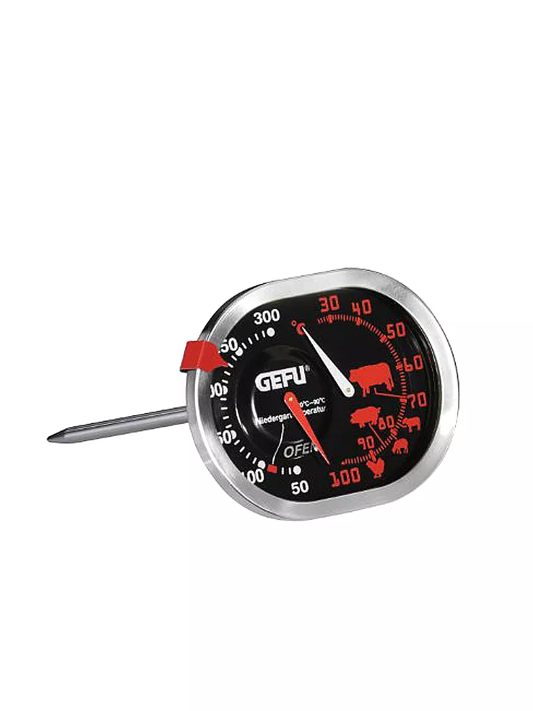 GEFU | Braten-Ofenthermometer 3in1 | silber