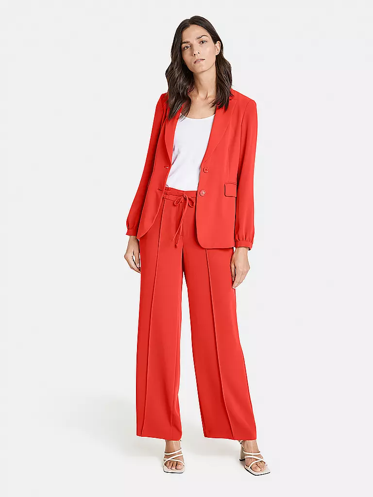 GERRY WEBER | Hose Straight Fit | rot