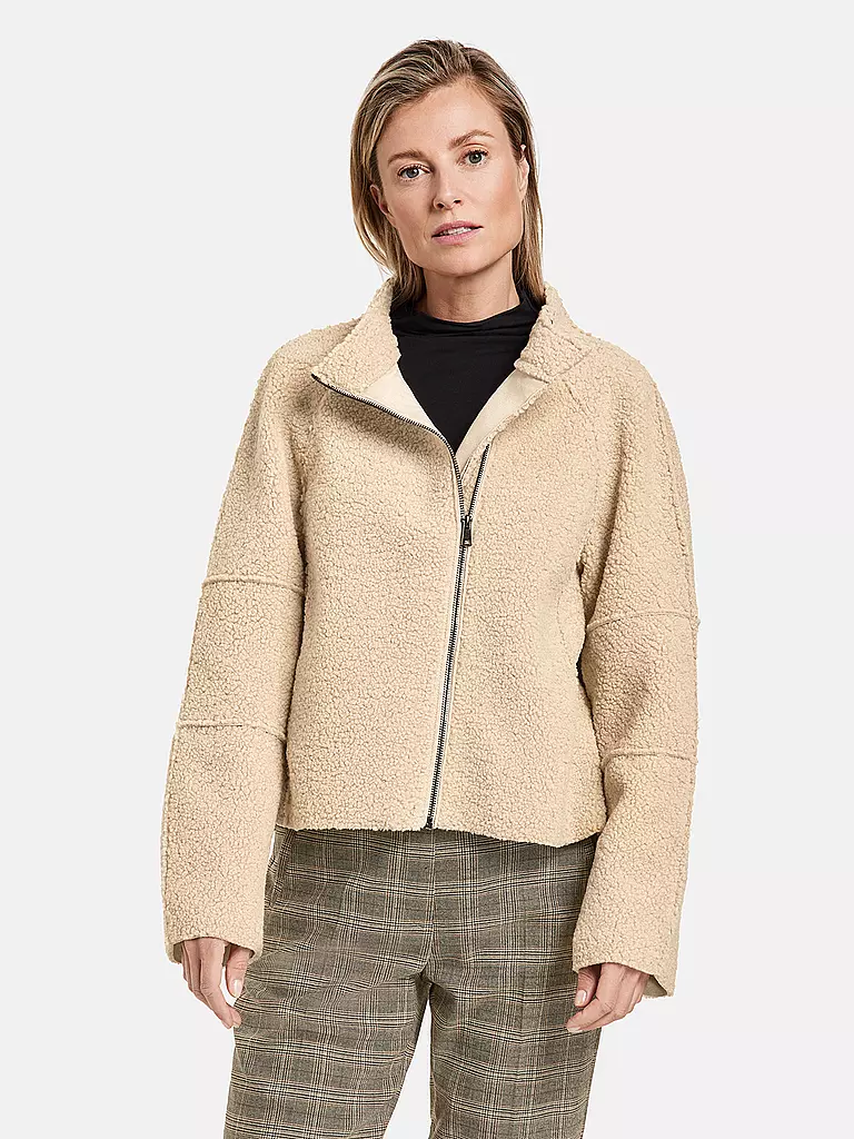 GERRY WEBER | Jacke in Felloptik  | beige