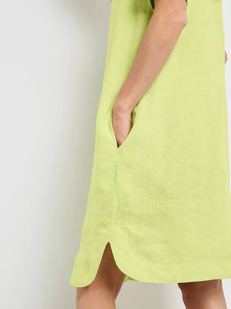 GERRY WEBER | Leinenkleid  | hellgrün