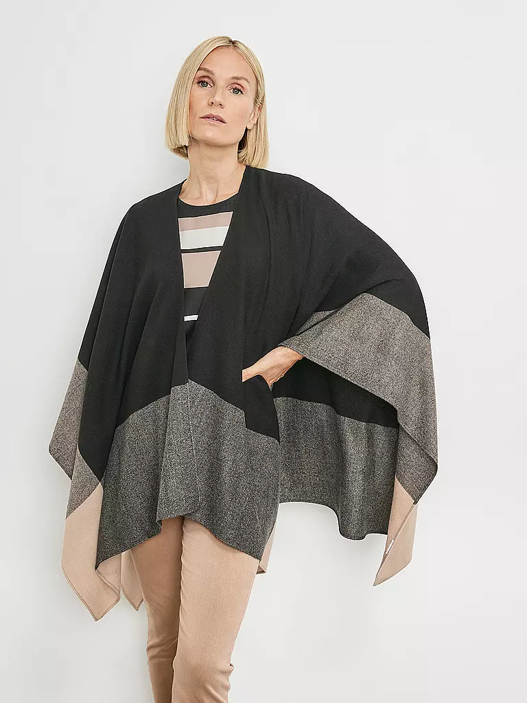 GERRY WEBER | Poncho - Cape | schwarz