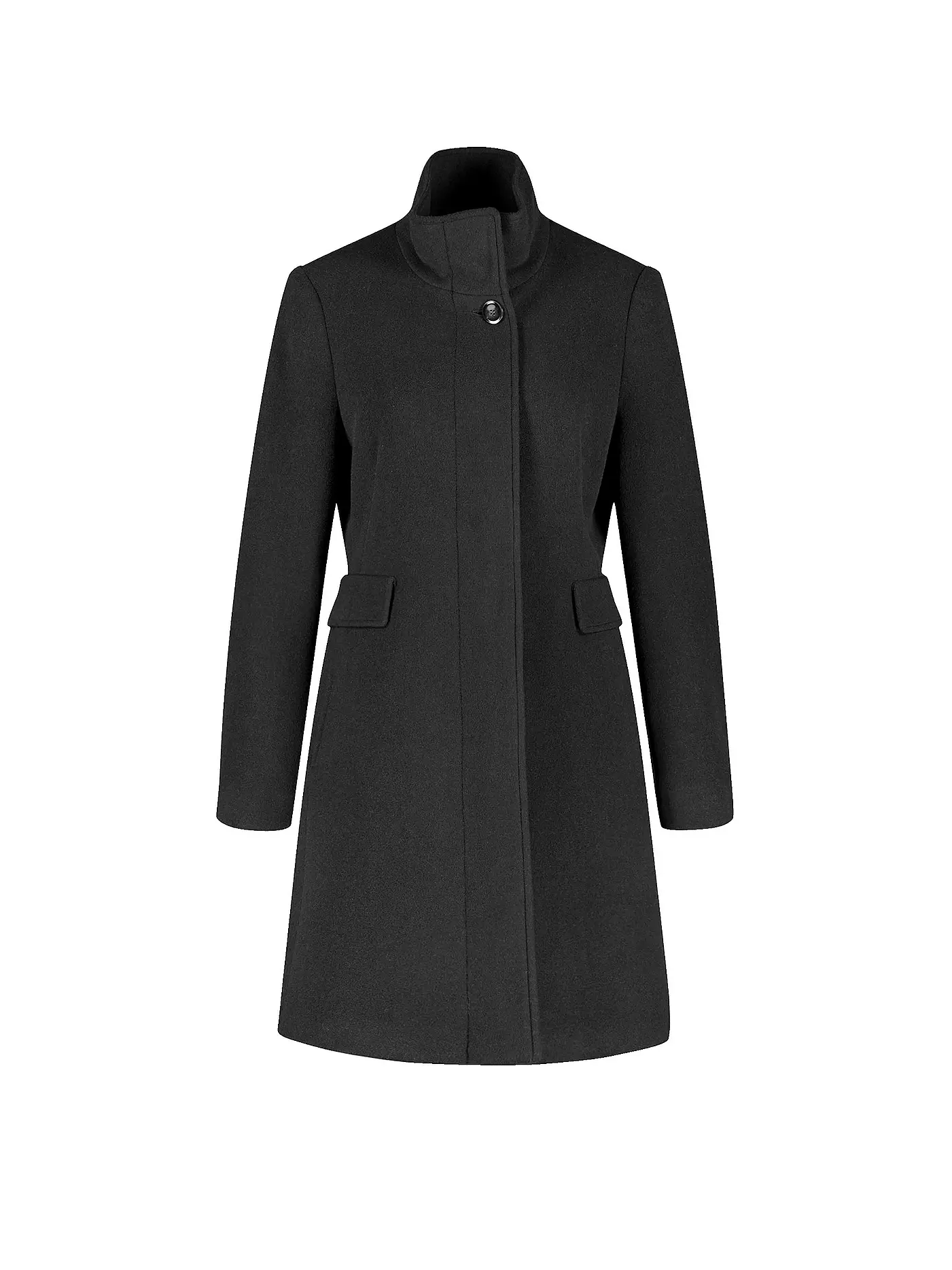 GERRY WEBER | Wollmantel  | schwarz