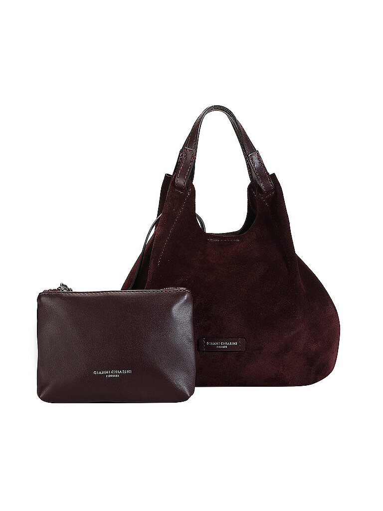 GIANNI CHIARINI Ledertasche - Hobo DUA Medium  dunkelrot