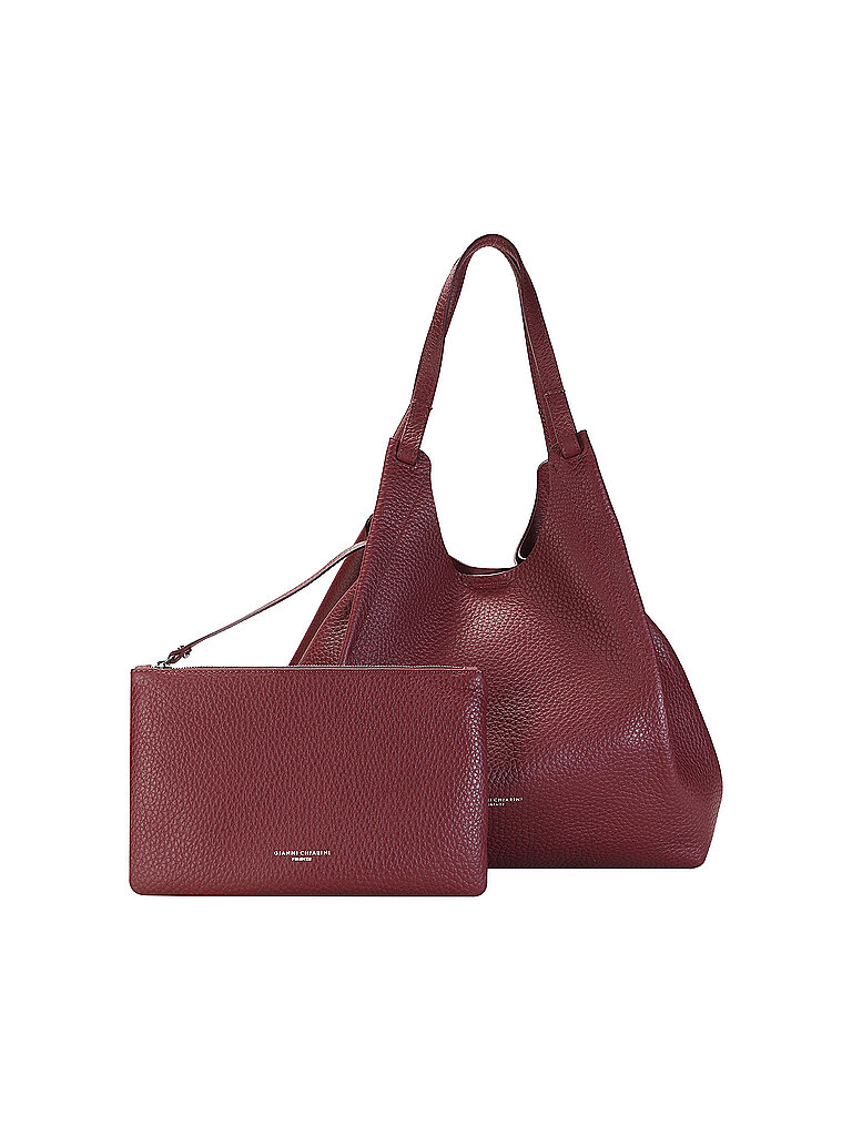 GIANNI CHIARINI Ledertasche - Hobo Bag DUA dunkelrot