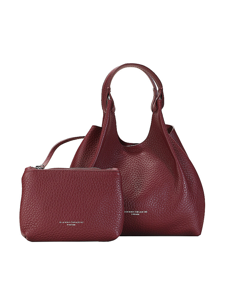 GIANNI CHIARINI Ledertasche - Hobo Bag DUA dunkelrot