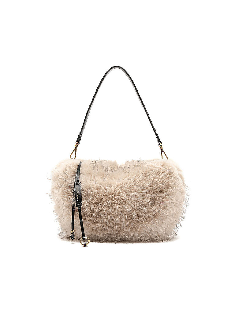 GIANNI CHIARINI Tasche - Schultertasche in Felloptik CLEO creme