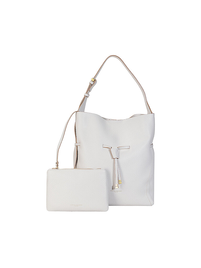 GIANNI CHIARINI Ledertasche - Bucket Bag SIENNA creme
