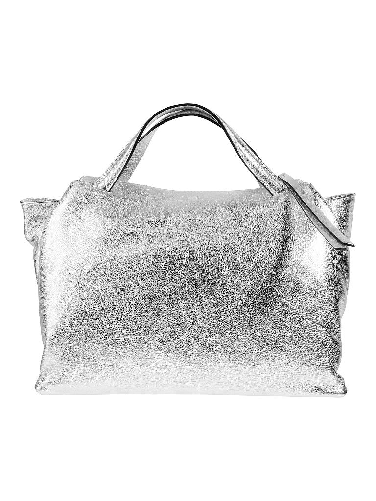 GIANNI CHIARINI | Ledertasche - Handtasche "Origami" | silber