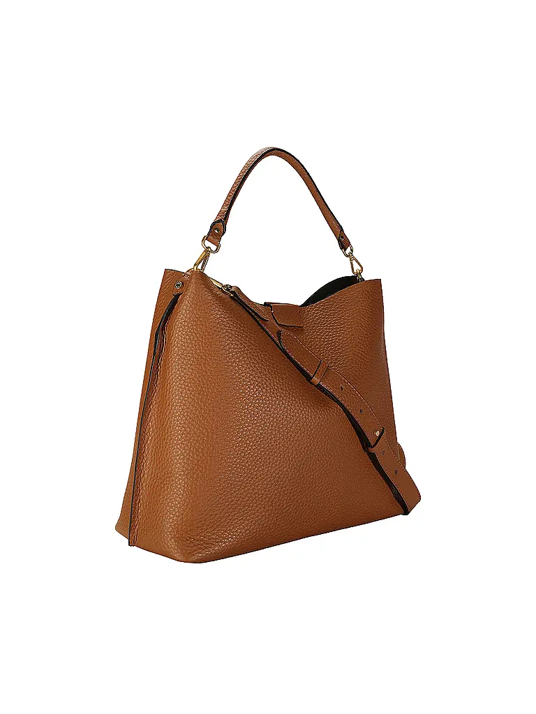 GIANNI CHIARINI | Ledertasche - Hobo Bag ARETHA | camel