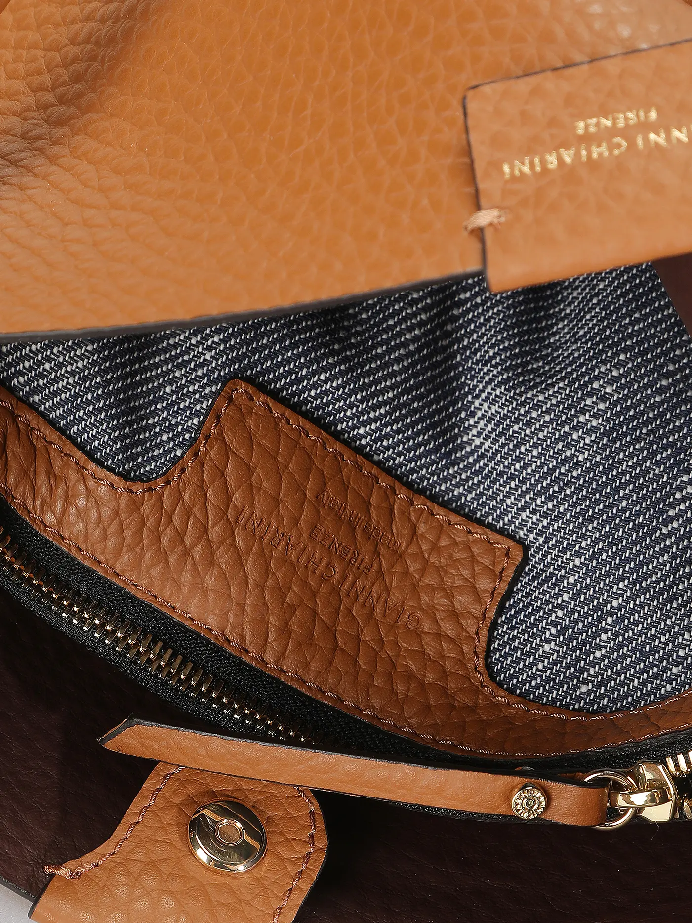 GIANNI CHIARINI | Ledertasche - Hobo Bag ARETHA | camel