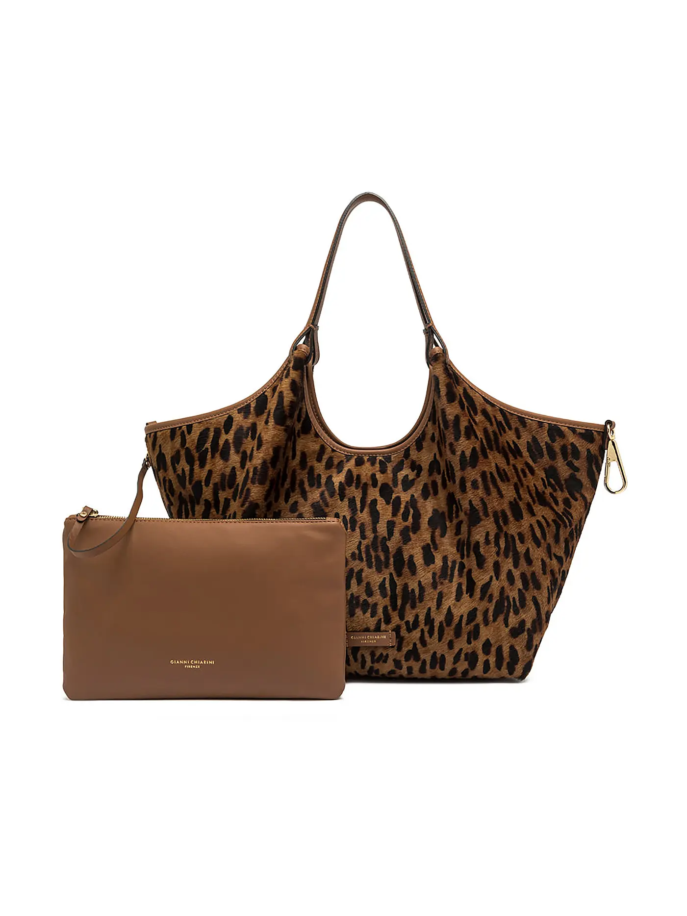 GIANNI CHIARINI | Ledertasche - Hobo Bag DUA LEO | braun