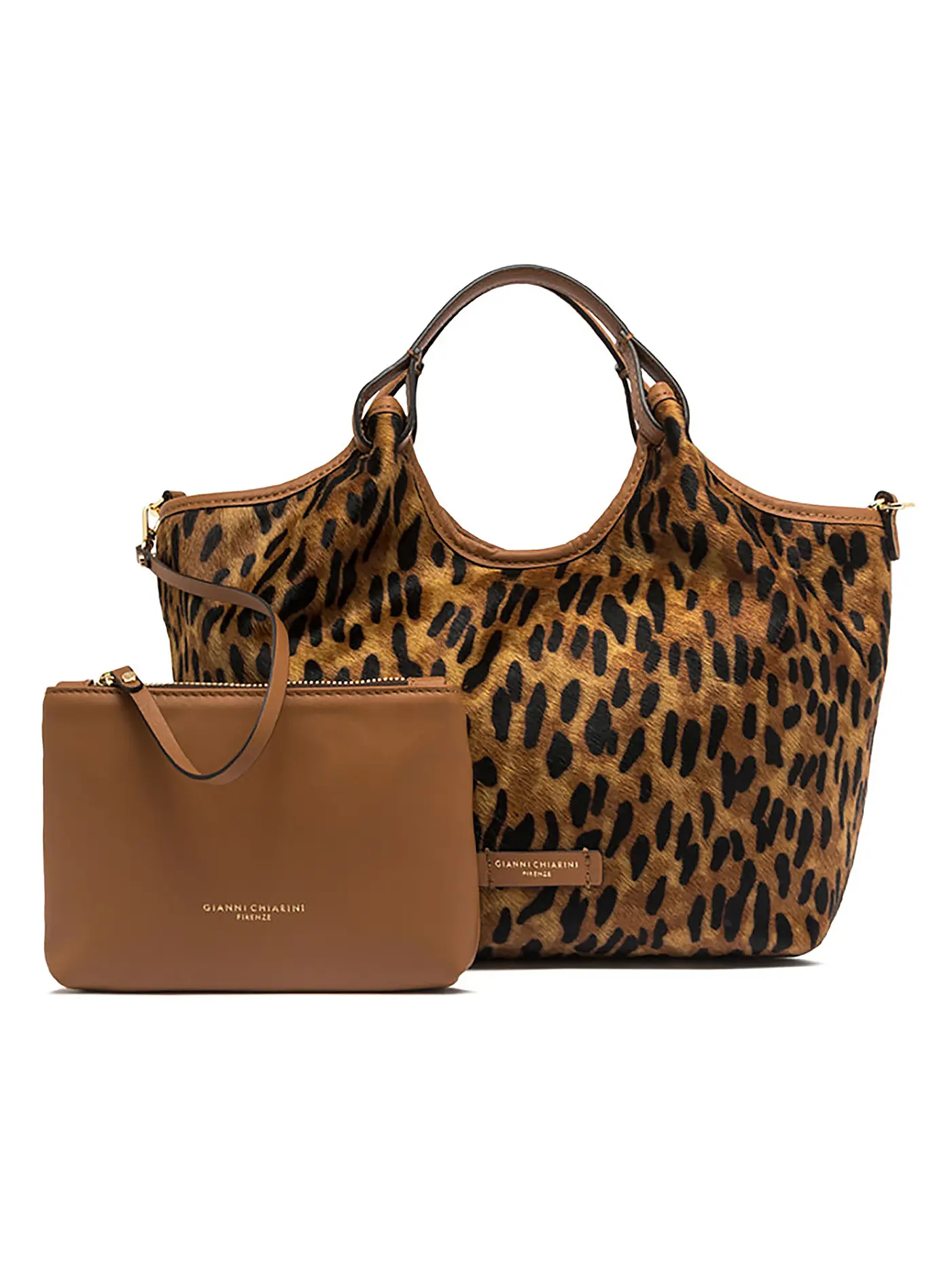 GIANNI CHIARINI | Ledertasche - Hobo Bag DUA LEO | braun
