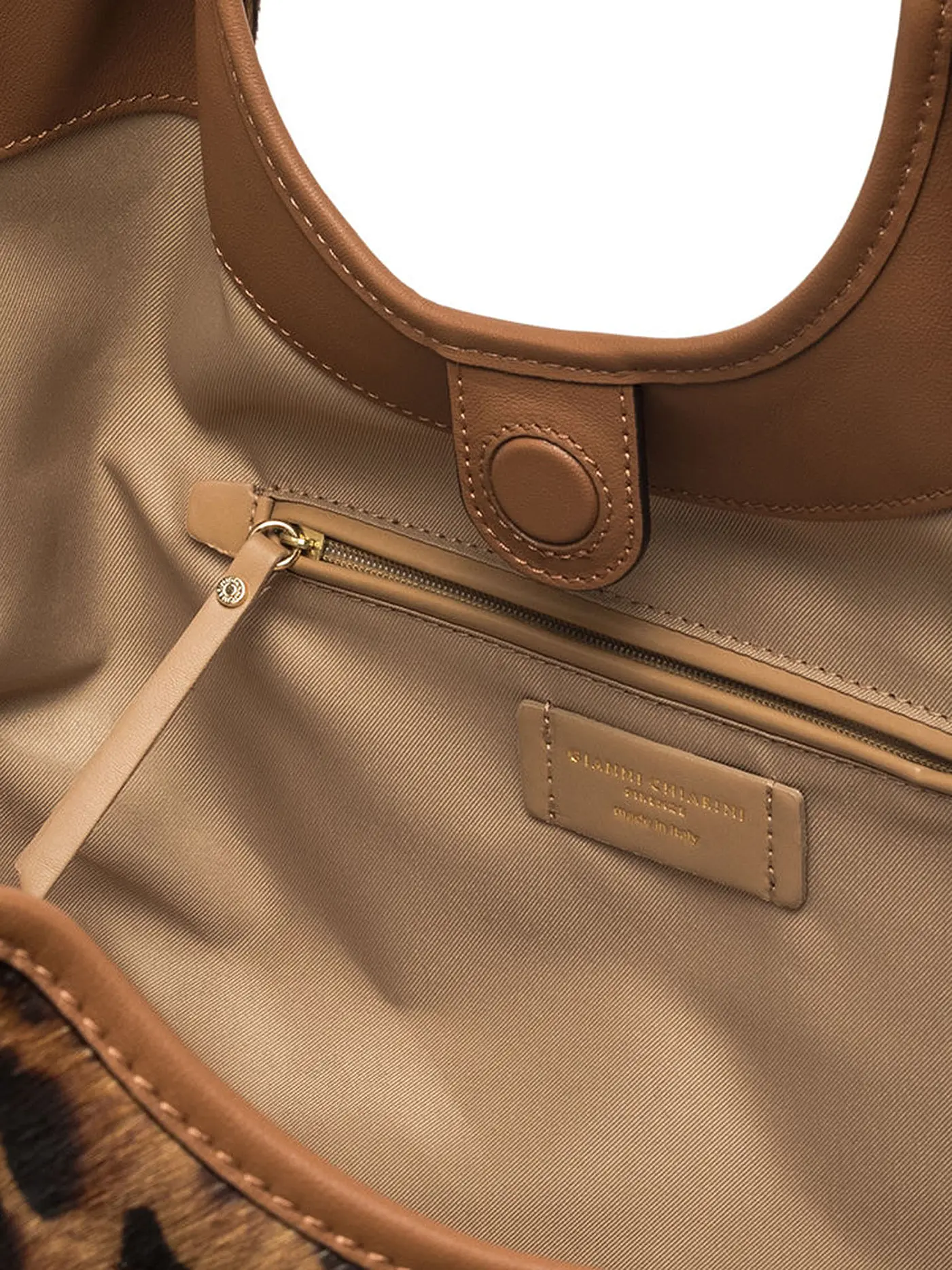 GIANNI CHIARINI | Ledertasche - Hobo Bag DUA LEO | braun