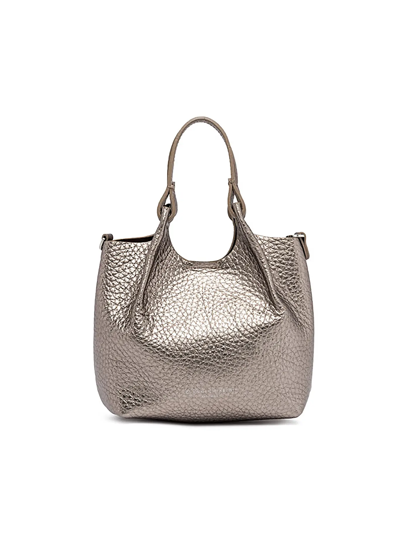 GIANNI CHIARINI | Ledertasche - Hobo Bag DUA Small | silber