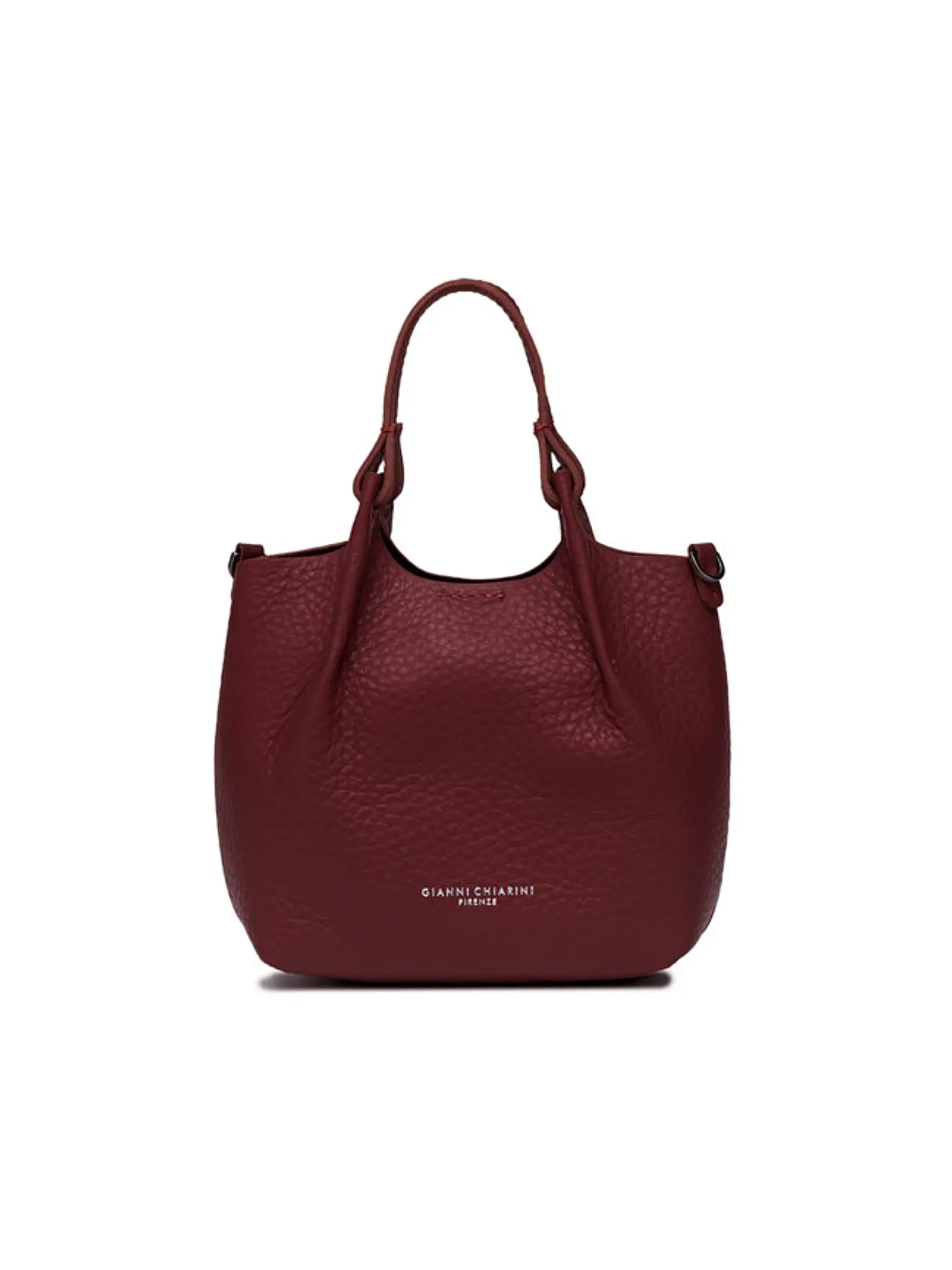 GIANNI CHIARINI | Ledertasche - Hobo Bag DUA Small | dunkelrot