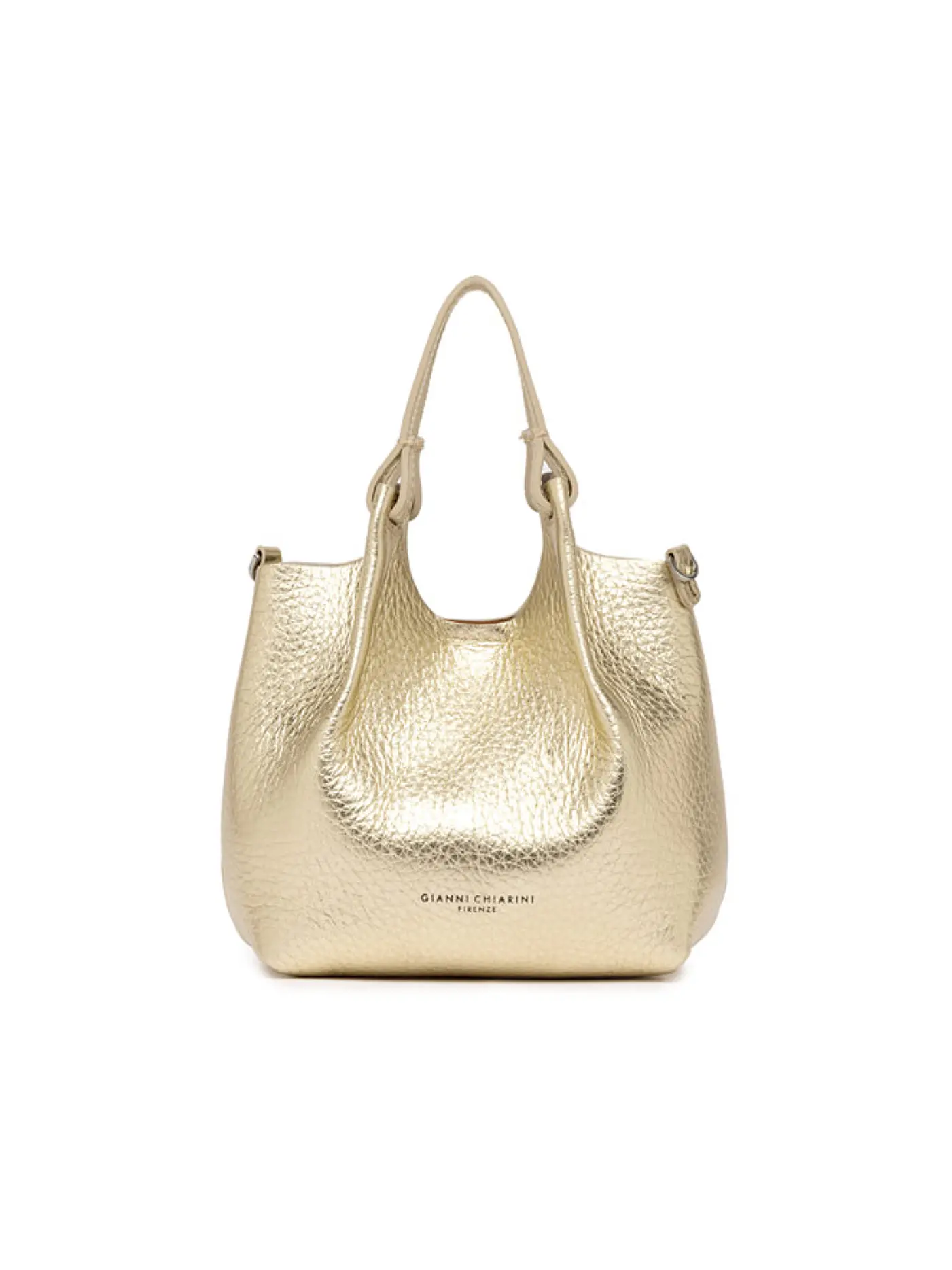 GIANNI CHIARINI | Ledertasche - Hobo Bag DUA Small | gold