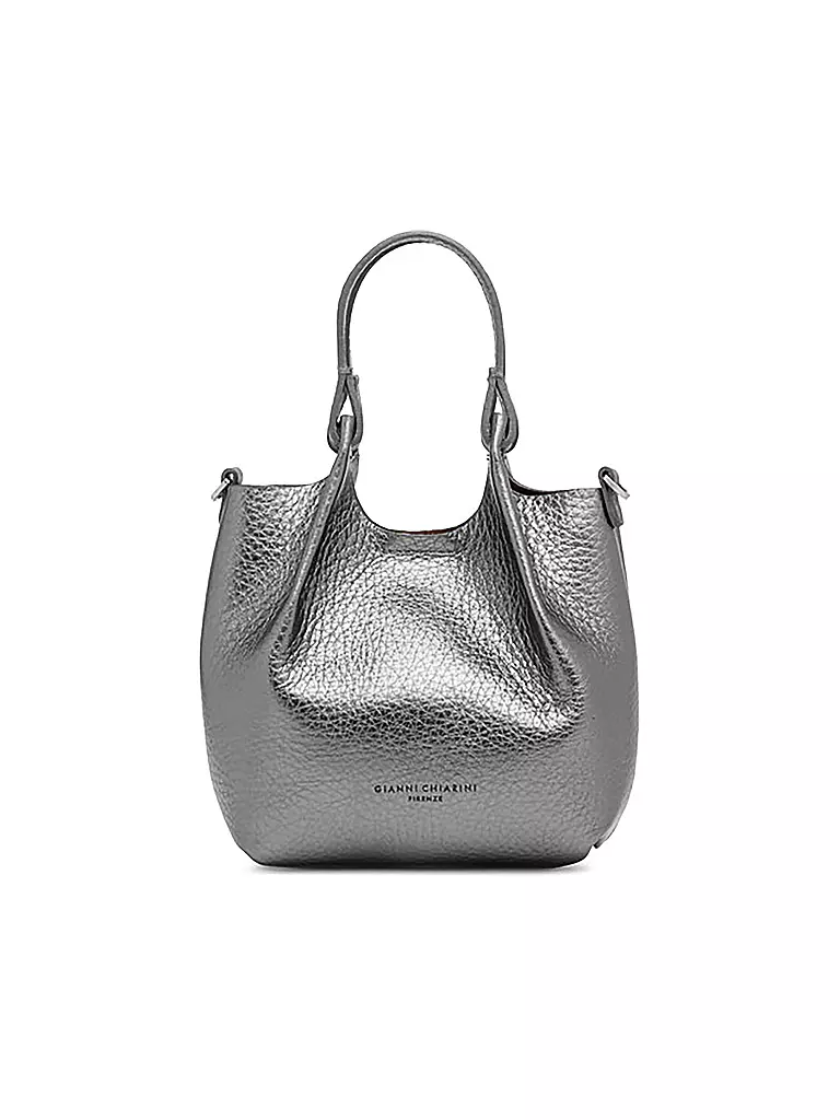 GIANNI CHIARINI | Ledertasche - Hobo Bag DUA Small | silber