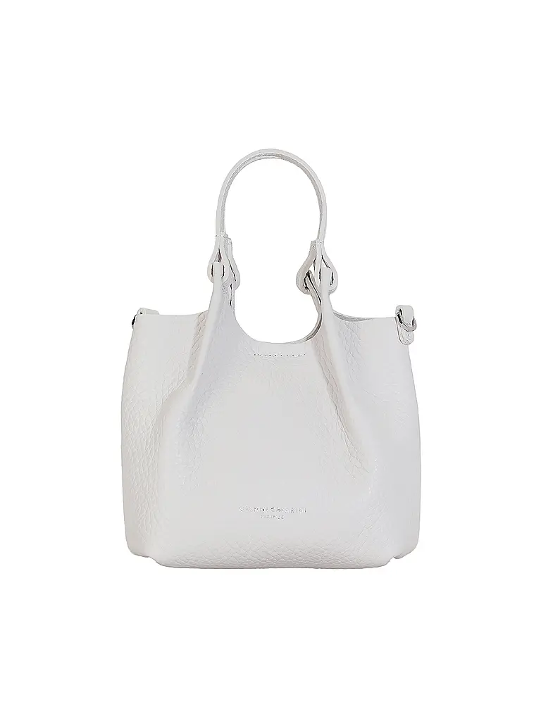 GIANNI CHIARINI | Ledertasche - Hobo Bag DUA Small | Weiss