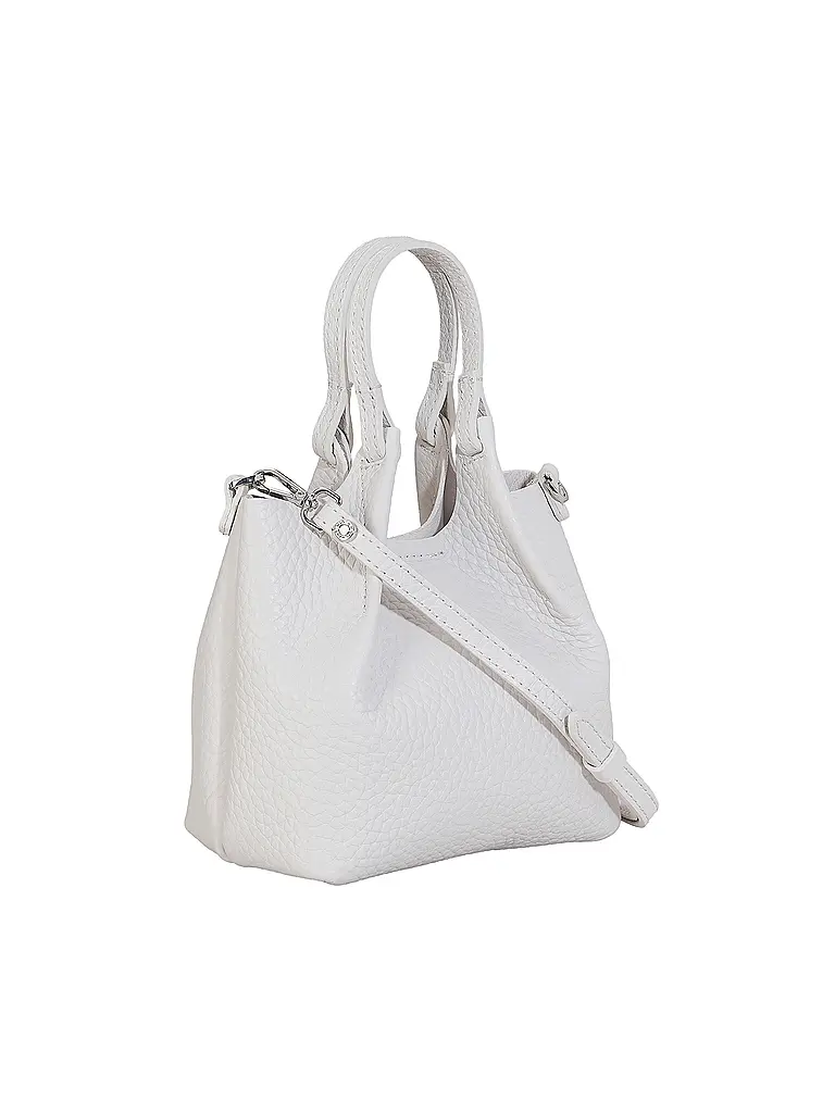 GIANNI CHIARINI | Ledertasche - Hobo Bag DUA Small | Weiss