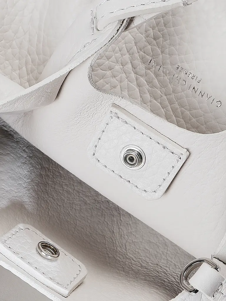 GIANNI CHIARINI | Ledertasche - Hobo Bag DUA Small | Weiss