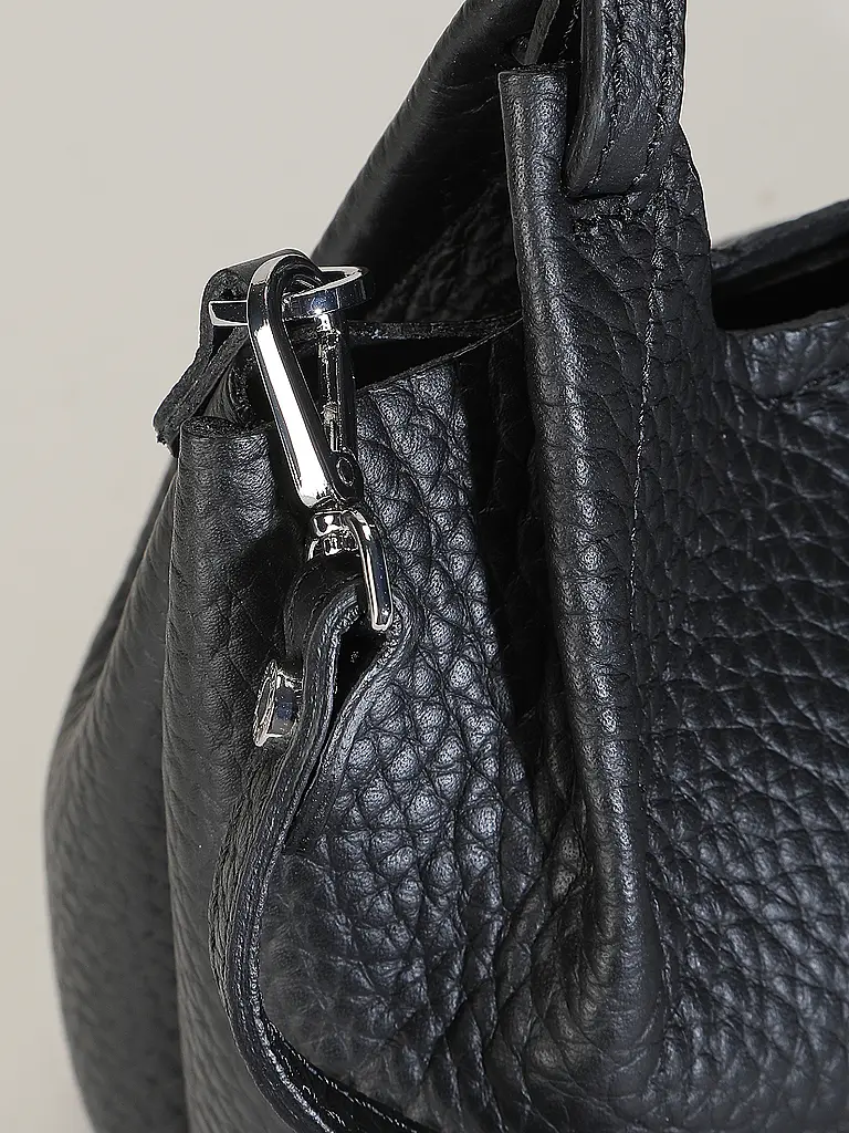 GIANNI CHIARINI | Ledertasche - Hobo Bag DUA Small | Schwarz