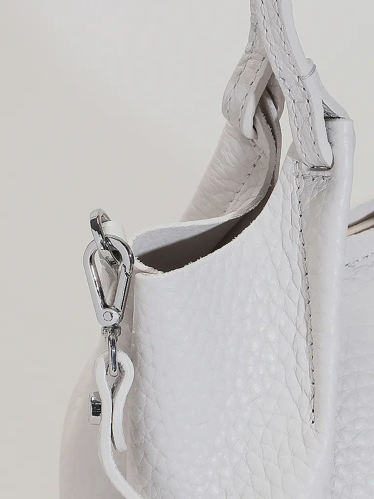 GIANNI CHIARINI | Ledertasche - Hobo Bag DUA Small | Weiss