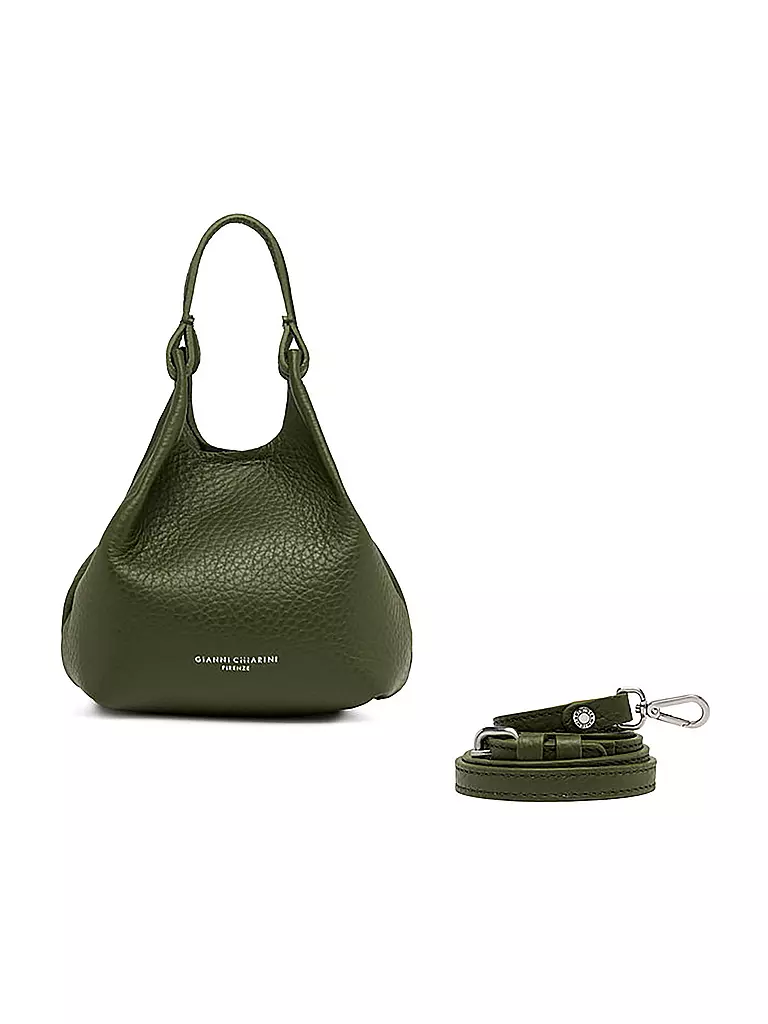 GIANNI CHIARINI | Ledertasche - Hobo Bag DUA Small | dunkelrot