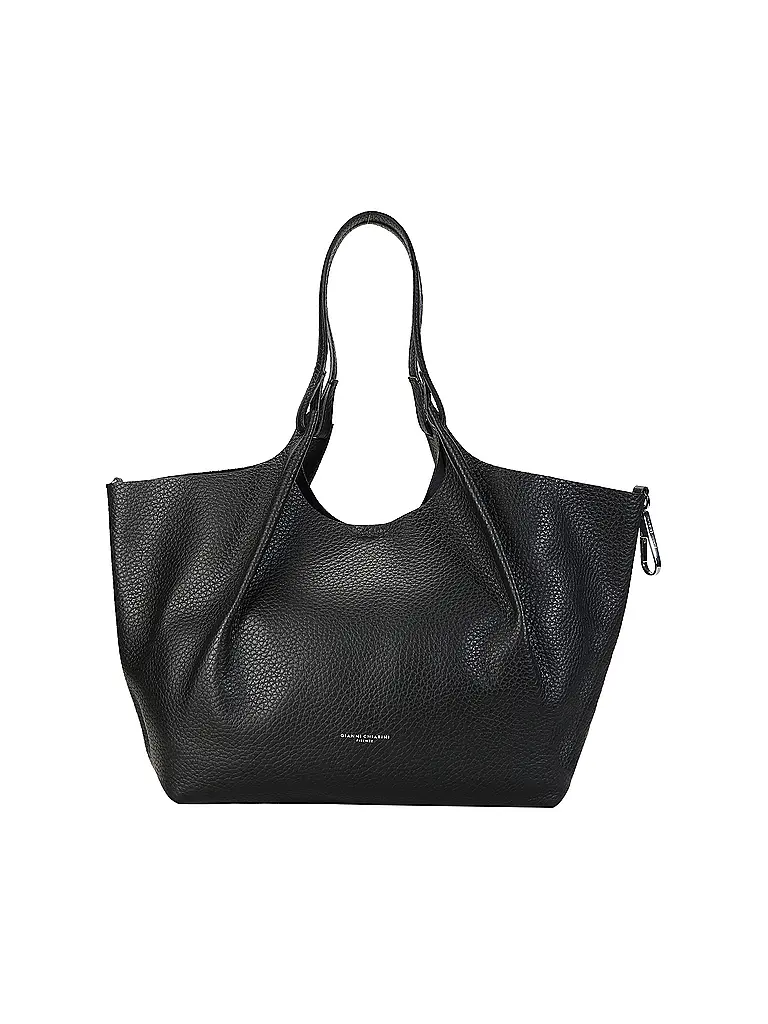 GIANNI CHIARINI | Ledertasche - Hobo Bag DUA | Schwarz