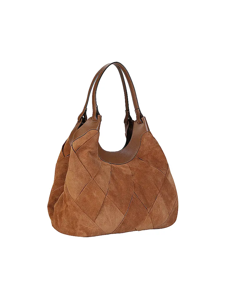 GIANNI CHIARINI | Ledertasche - Hobo Bag DUA | Camel