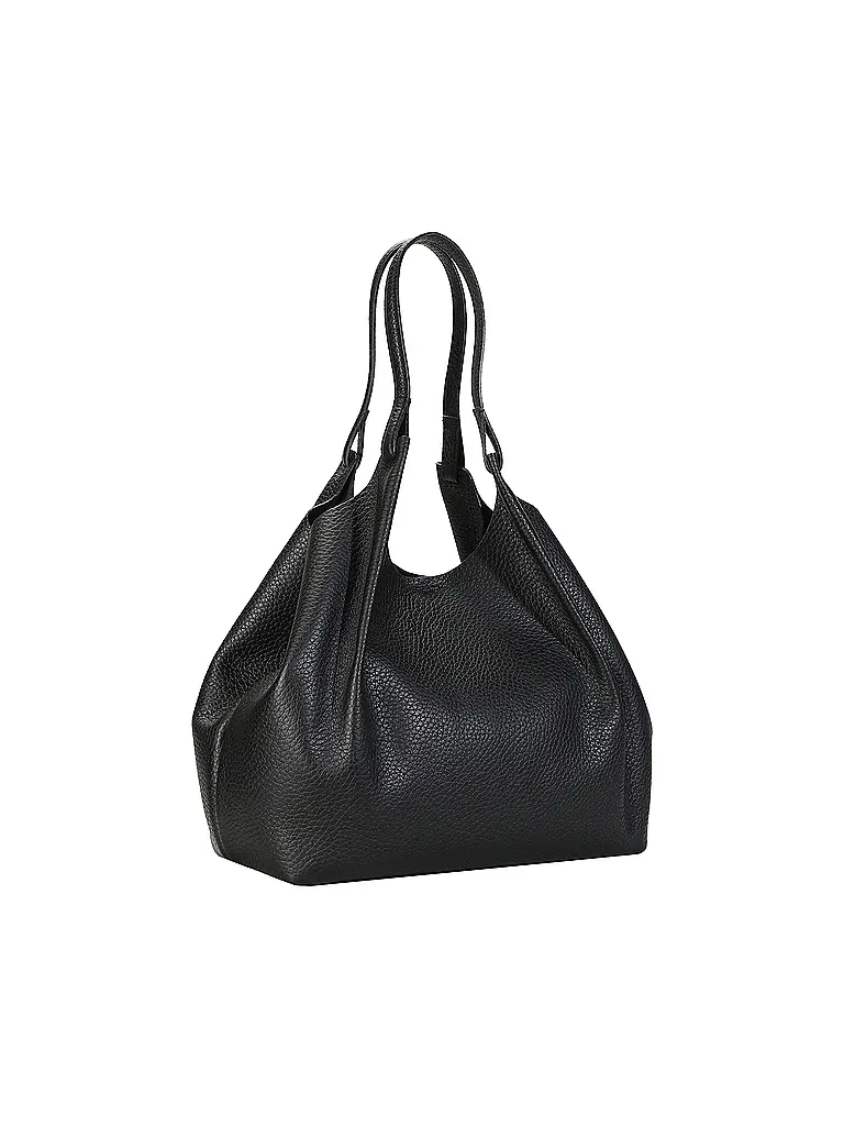GIANNI CHIARINI | Ledertasche - Hobo Bag DUA | Schwarz