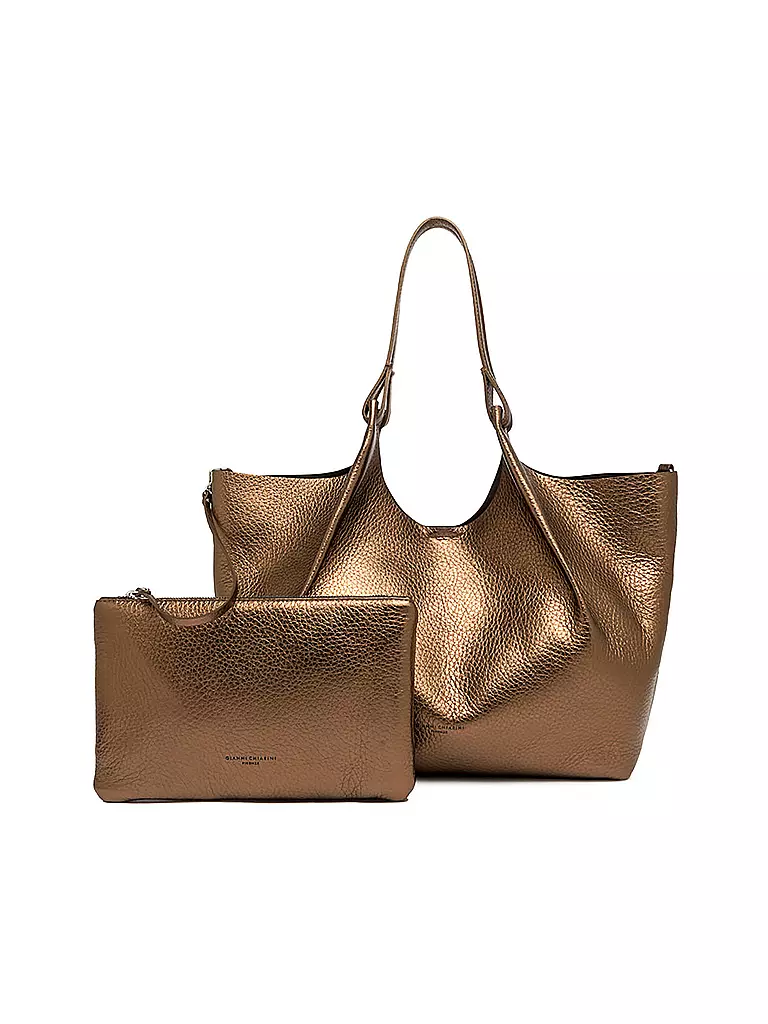 GIANNI CHIARINI | Ledertasche - Hobo Bag DUA | braun