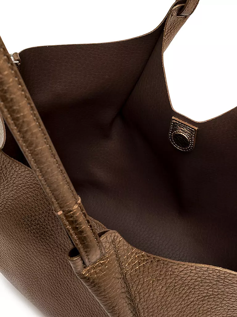 GIANNI CHIARINI | Ledertasche - Hobo Bag DUA | braun