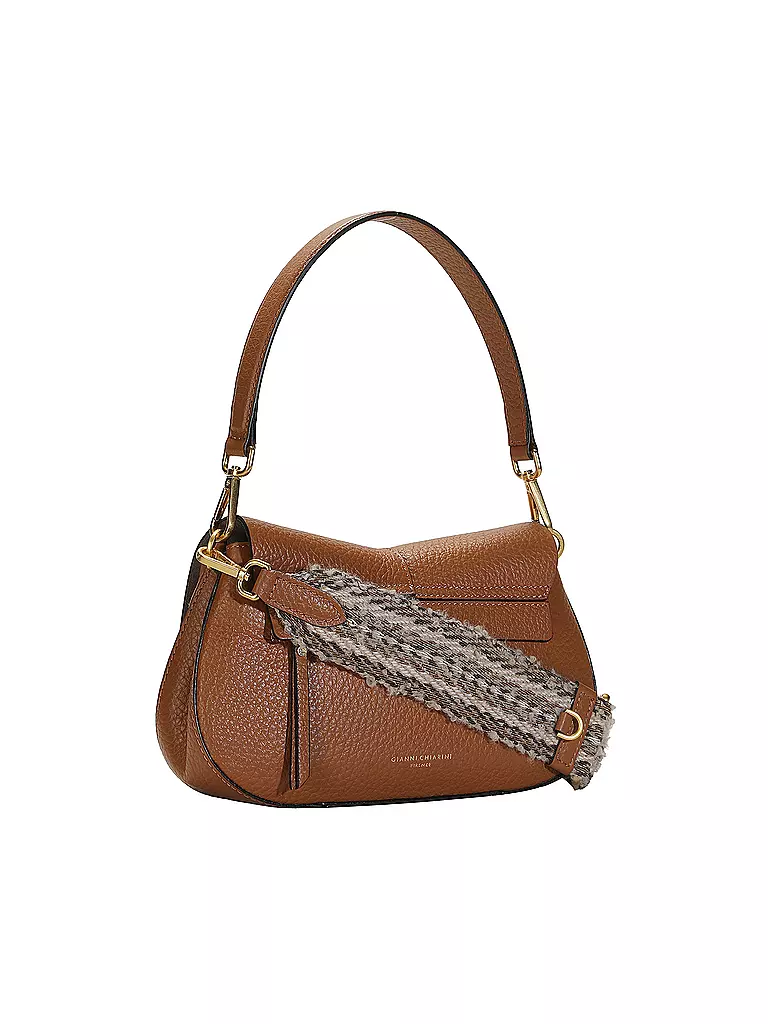 GIANNI CHIARINI | Ledertasche - Umhängetasche HELENA ROUND | camel
