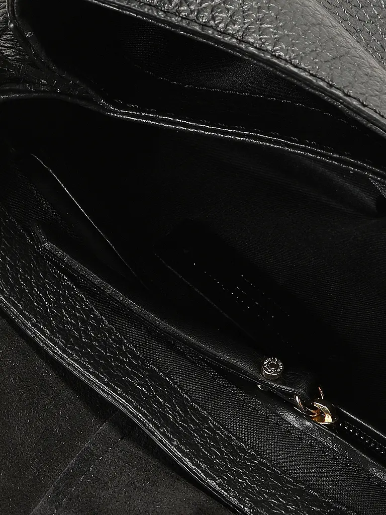 GIANNI CHIARINI | Ledertasche - Umhängetasche HELENA ROUND | Schwarz