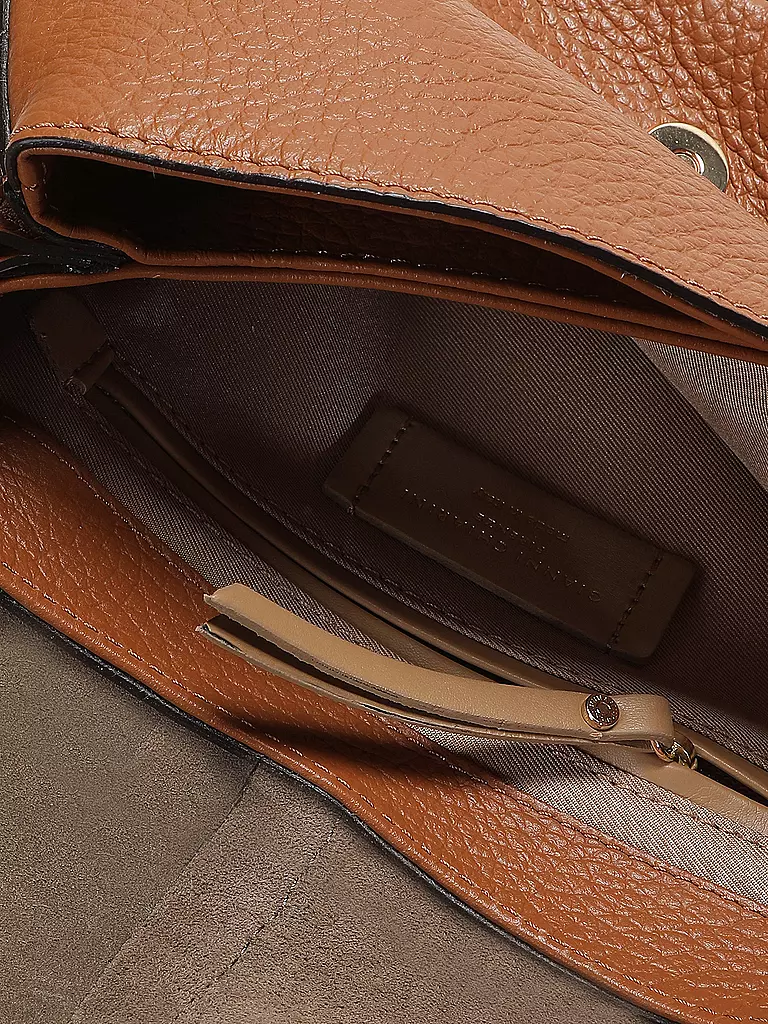 GIANNI CHIARINI | Ledertasche - Umhängetasche HELENA ROUND | camel