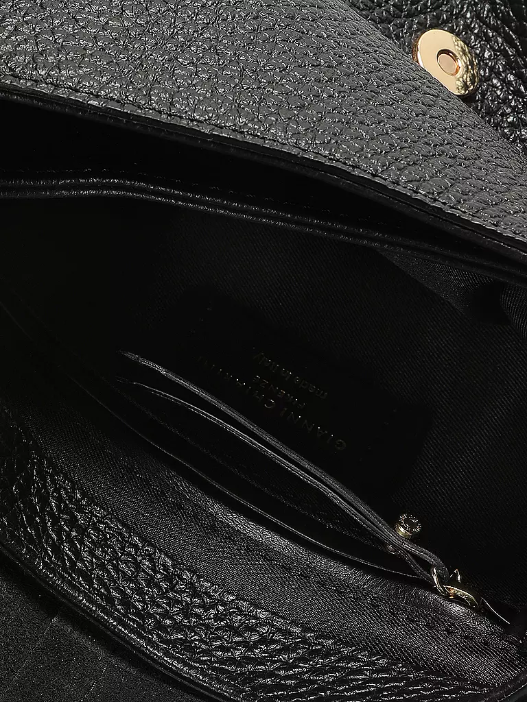 GIANNI CHIARINI | Ledertasche - Umhängetasche HELENA ROUND | schwarz