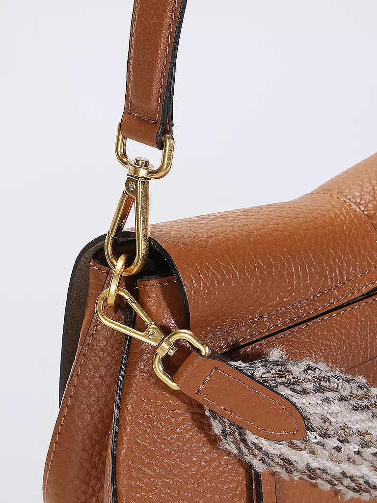 GIANNI CHIARINI | Ledertasche - Umhängetasche HELENA ROUND | camel