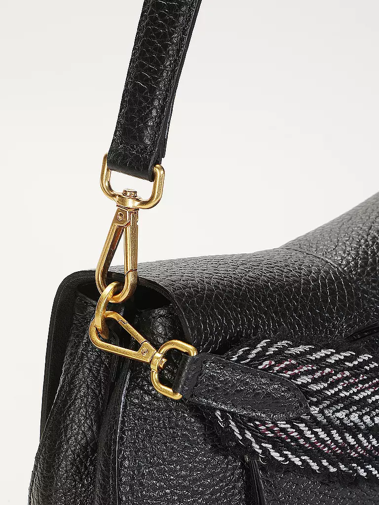 GIANNI CHIARINI | Ledertasche - Umhängetasche HELENA ROUND | schwarz
