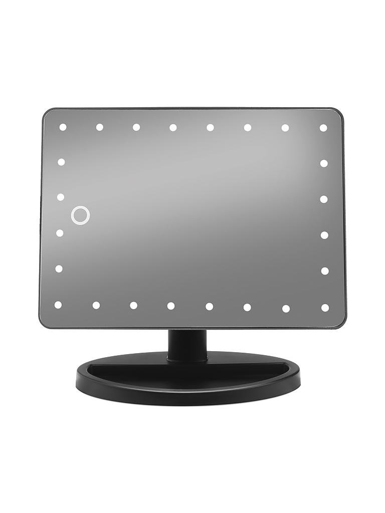 GILLIAN JONES | Spiegel - LED Table Mirror / Bluetooth ( black - 27x16,5x15,5 cm ) | schwarz