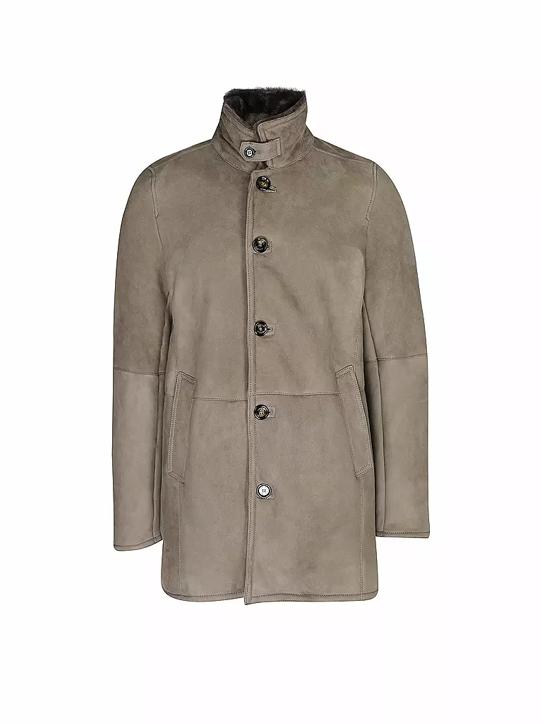 GIMO'S | Lederjacke | beige