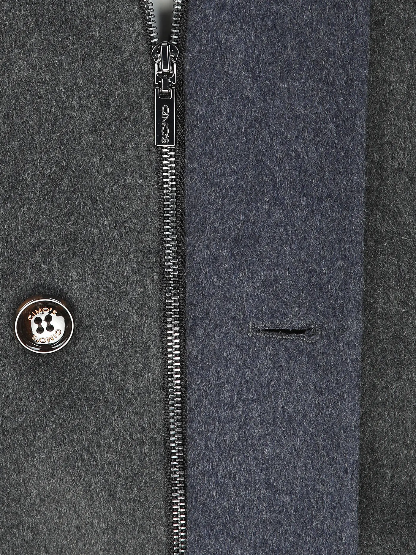 GIMO'S | Wollmantel | grau