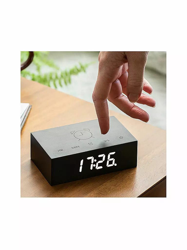 GINGKO | Flip Click Clock Black | schwarz